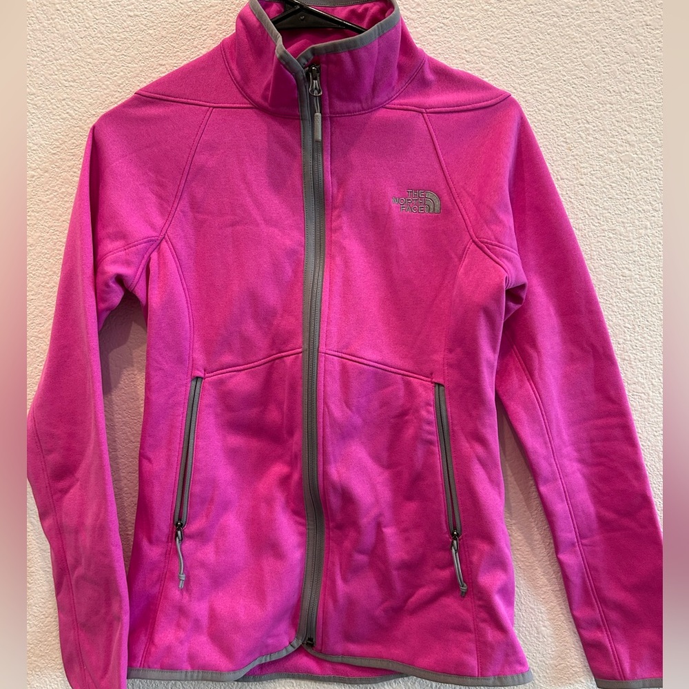 The North Face Magenta Full-Zip Jacket Size XS